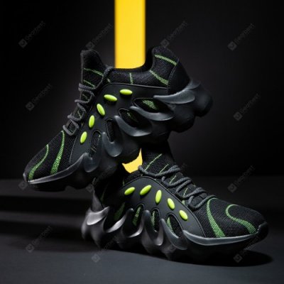 Men Fashion Casual Sports Shoes Big Size Youth Boys Breathable Running Shoes